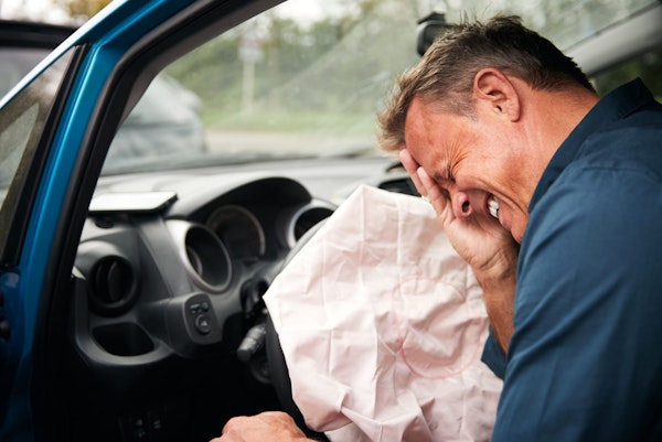 Man injured in car accident