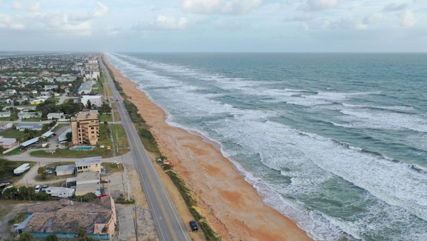aerial view of ormond beach