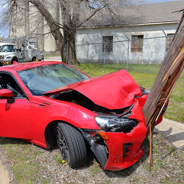 Single-vehicle accident