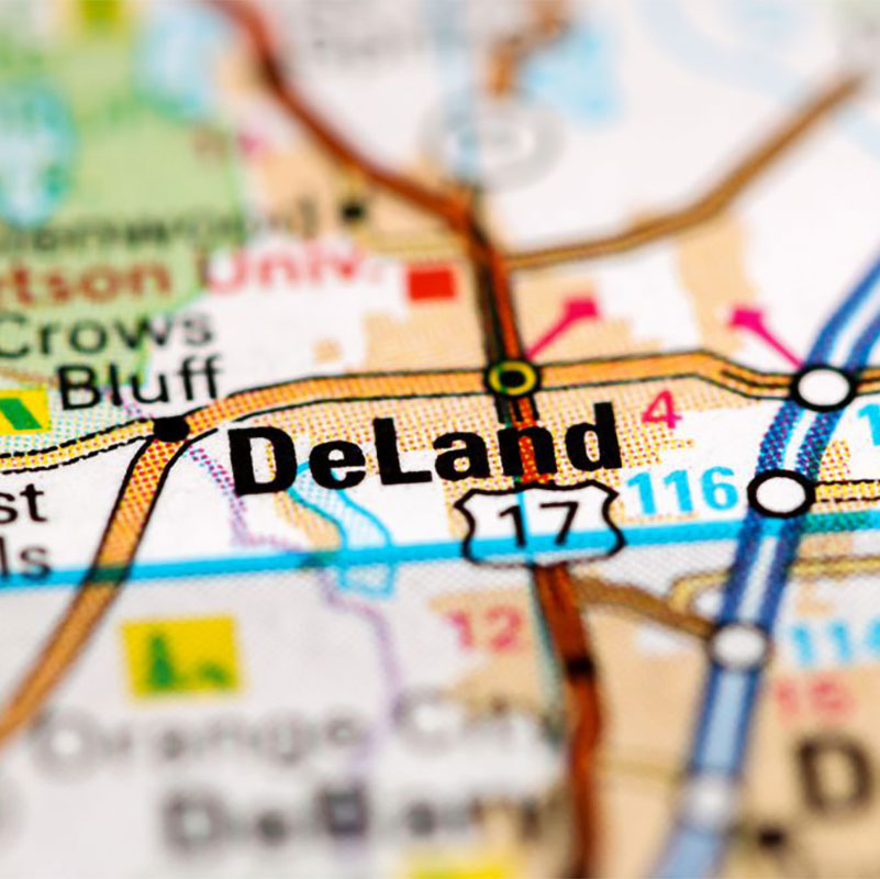 DeLand on map