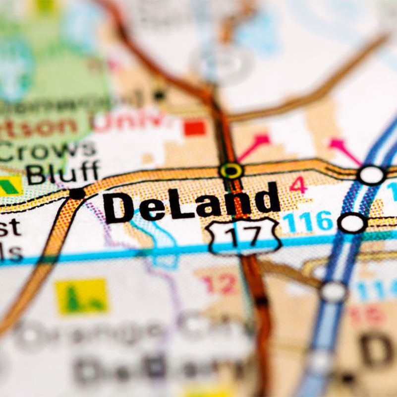 DeLand on map