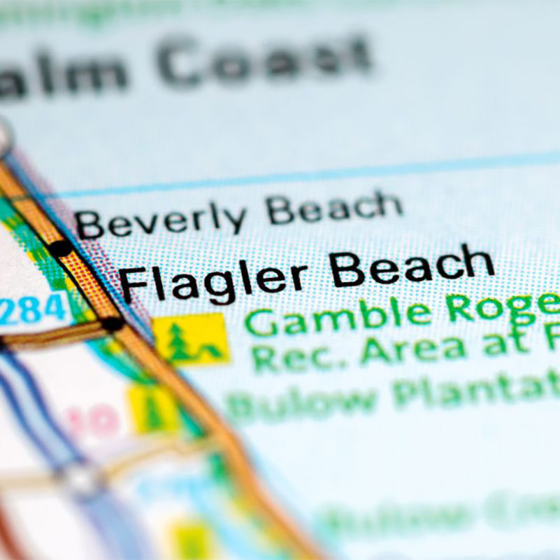 Flagler Beach on map