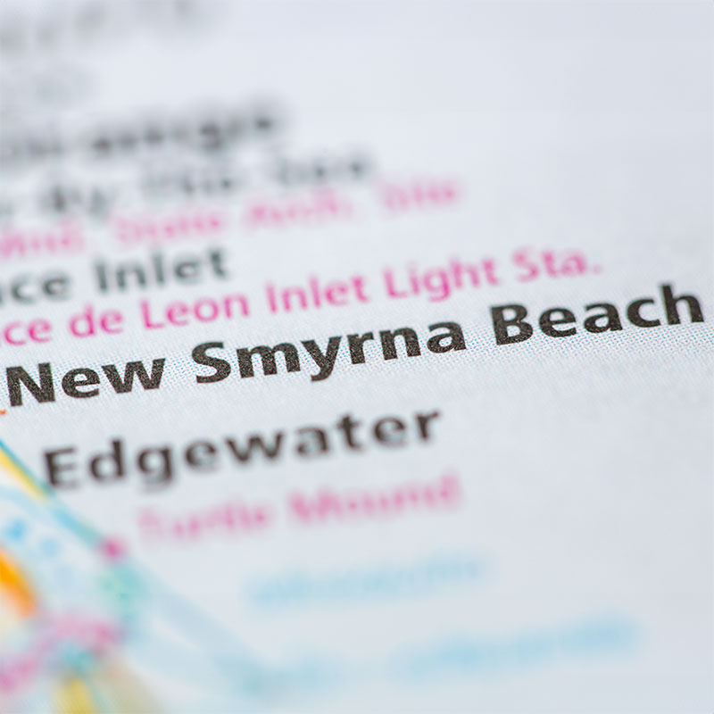New Smyrna Beach on map