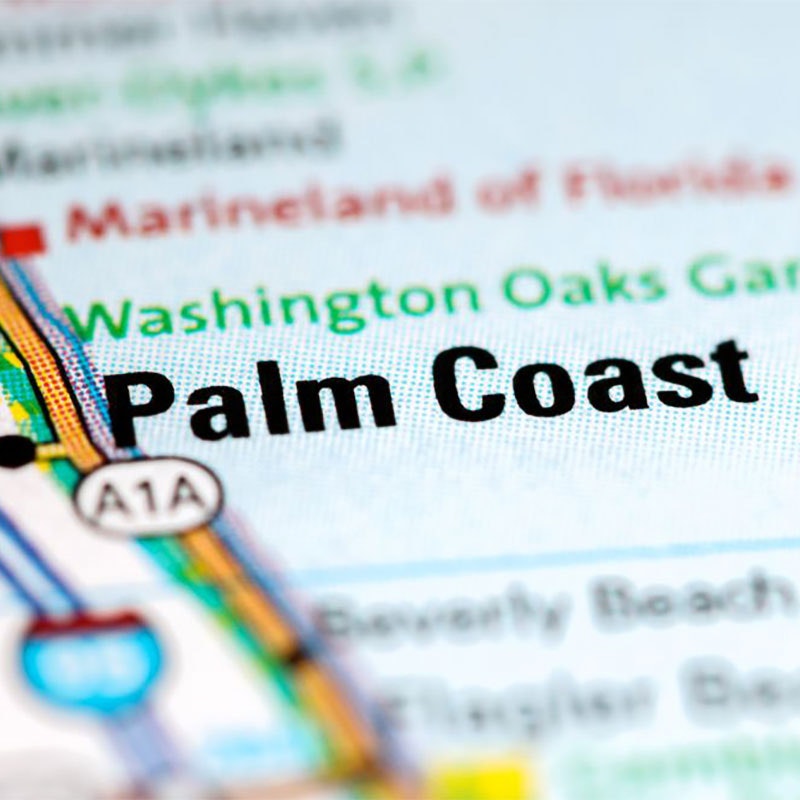 Palm Coast on map