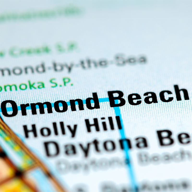 Ormond Beach on map