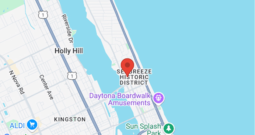 Daytona Beach Office map