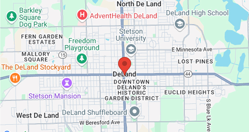 DeLand Office map
