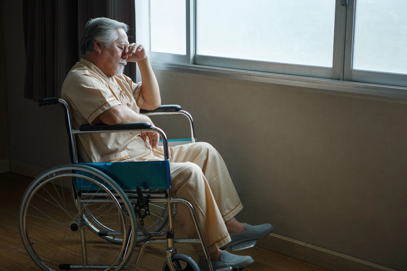 man in wheelchair