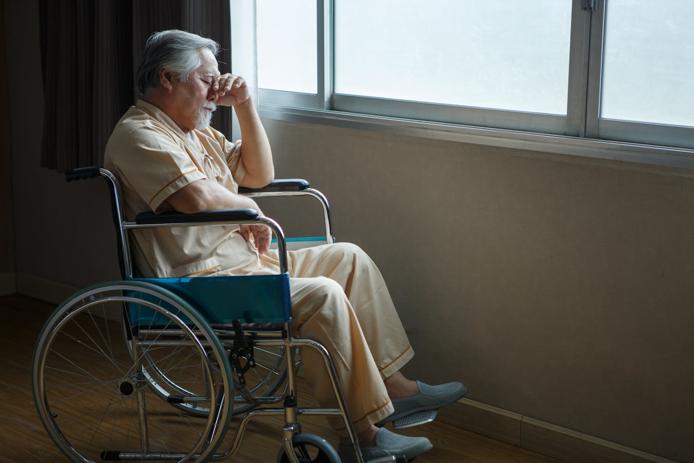 man in wheelchair