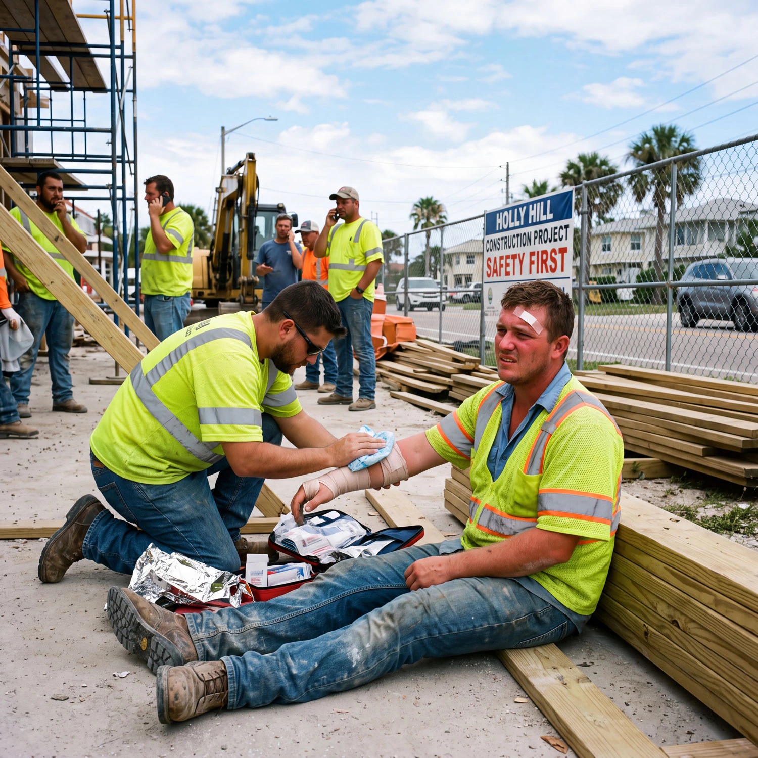 Injury on a construction site