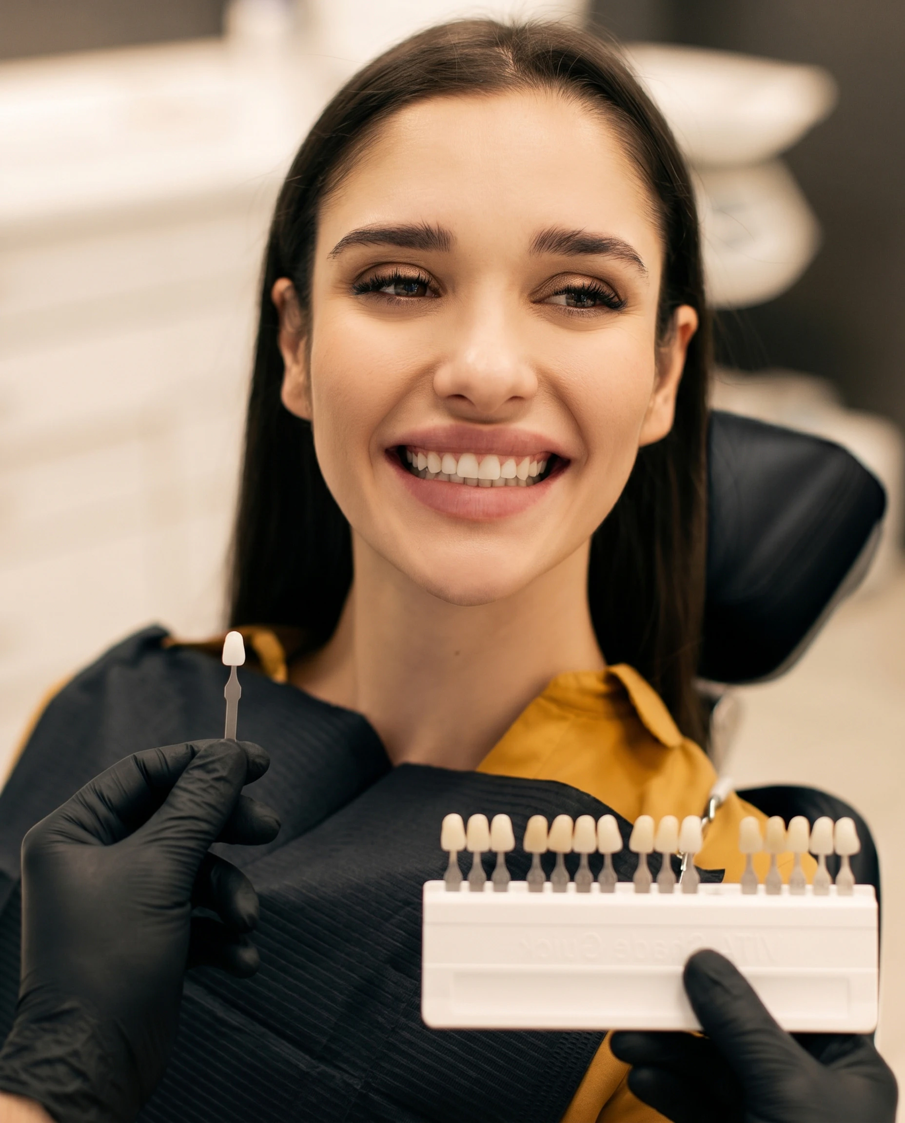 woman smiling
