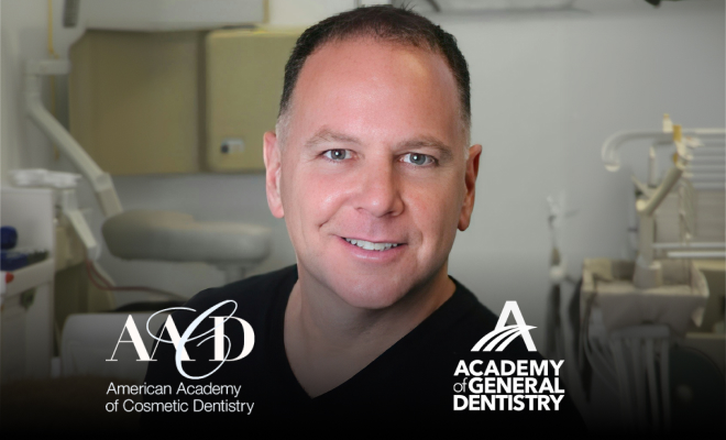 Dr. Buono with AACD and AGD logo