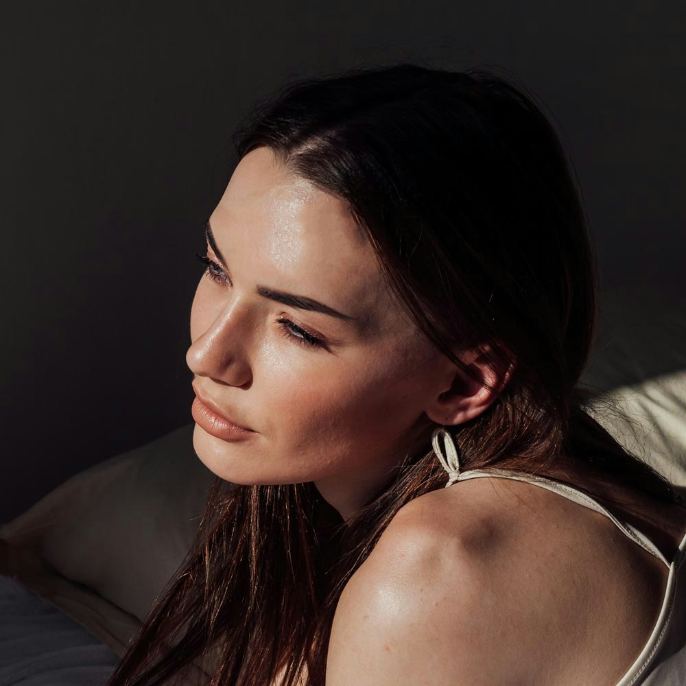 Lady's face close up