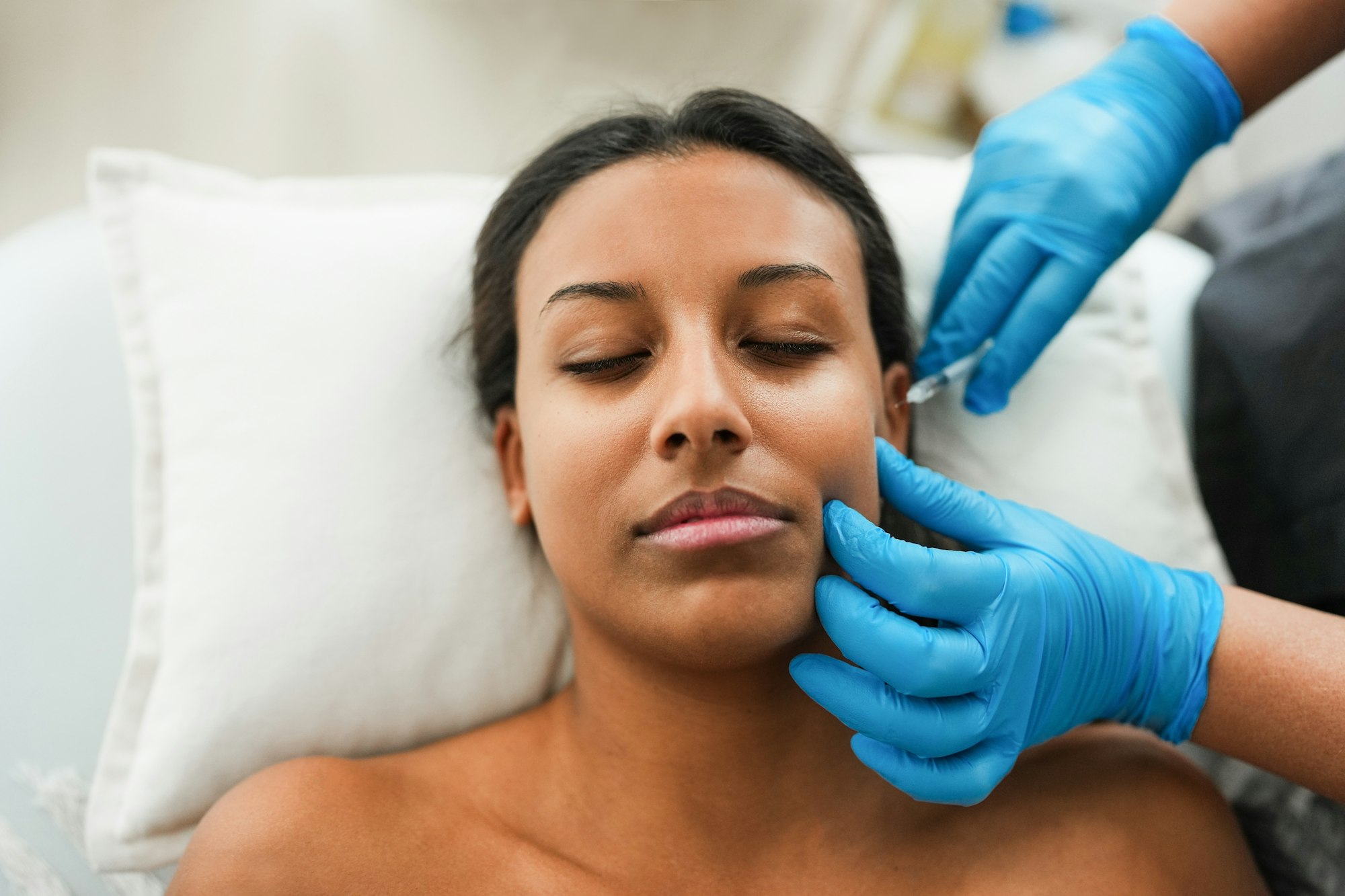 Woman getting BOTOX