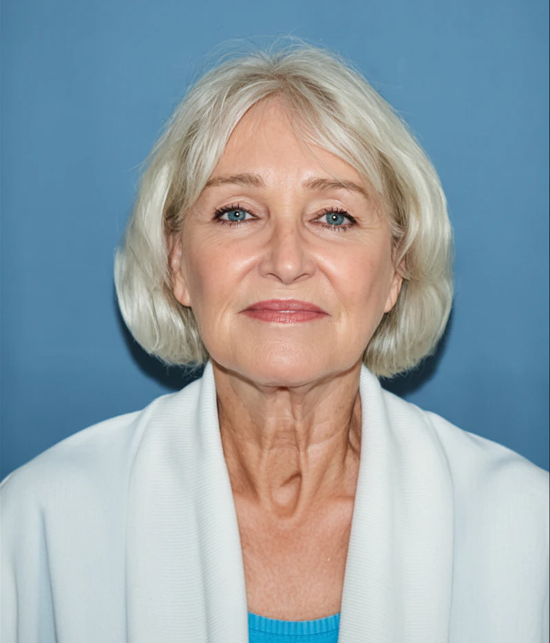 Patient before facelift