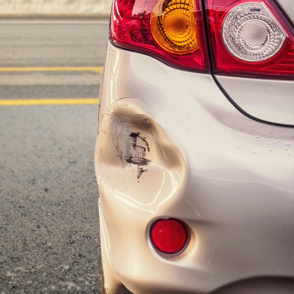 Car involved in hit and run