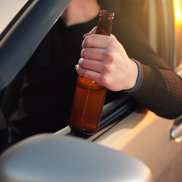 man driving drunk