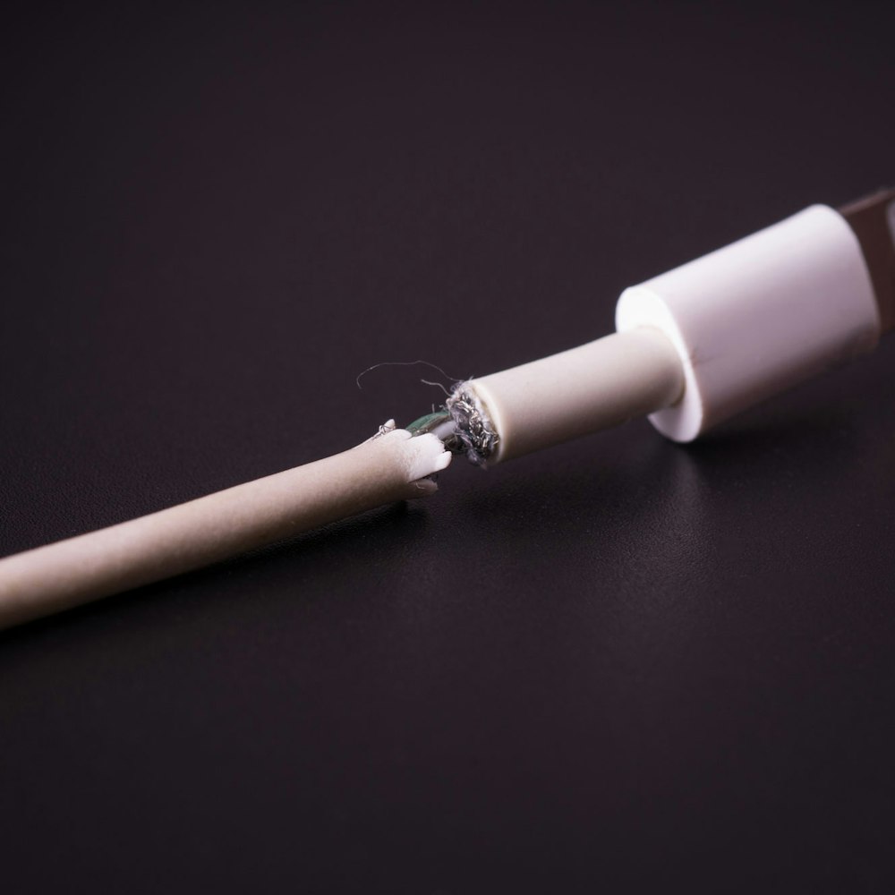 Frayed charging cord