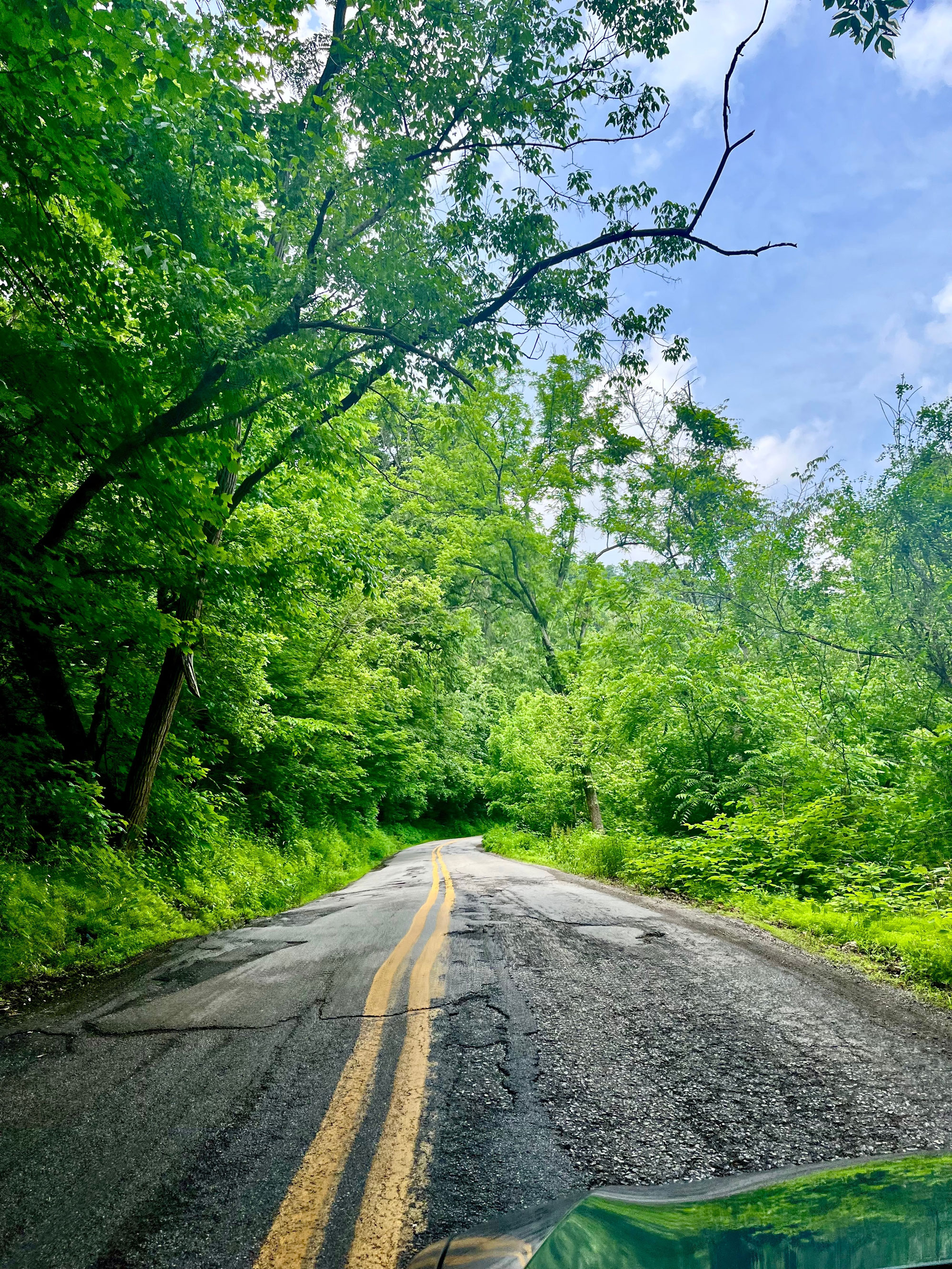 Uneven road