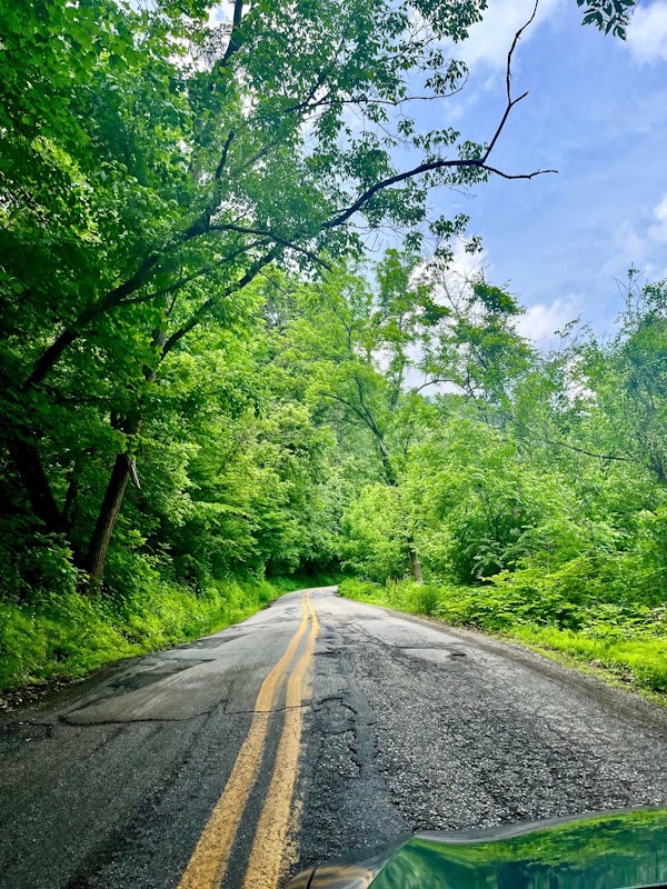 Uneven road
