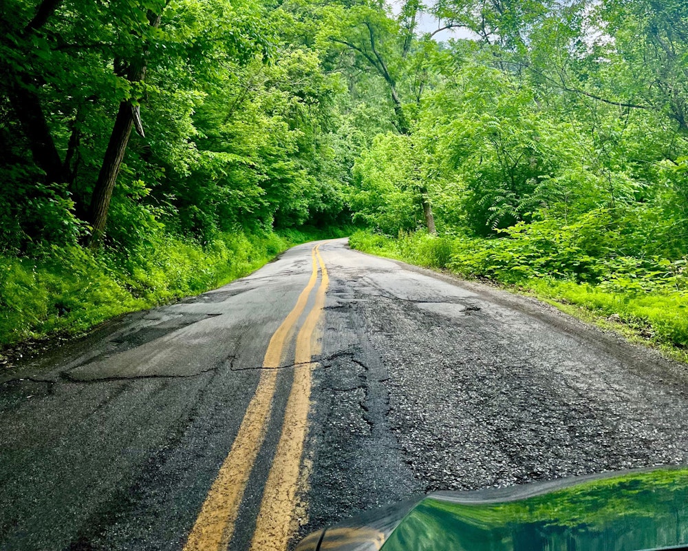 Uneven road