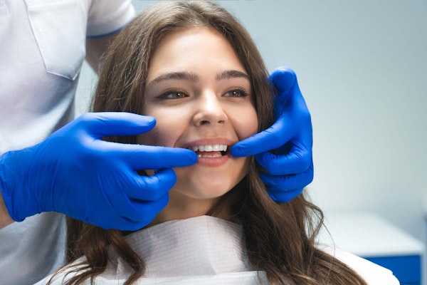 Young girl with porcelain veneers