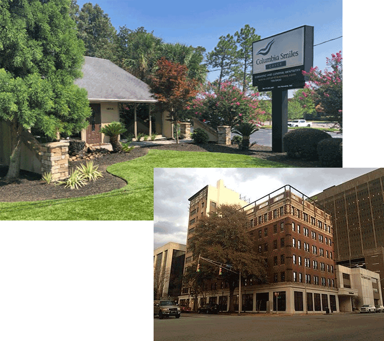 Columbia Smiles' two office locations