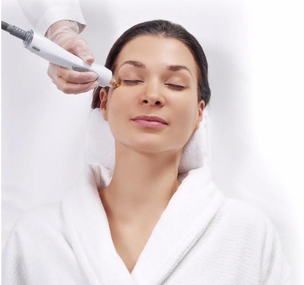 Woman undergoing TempSure treatment