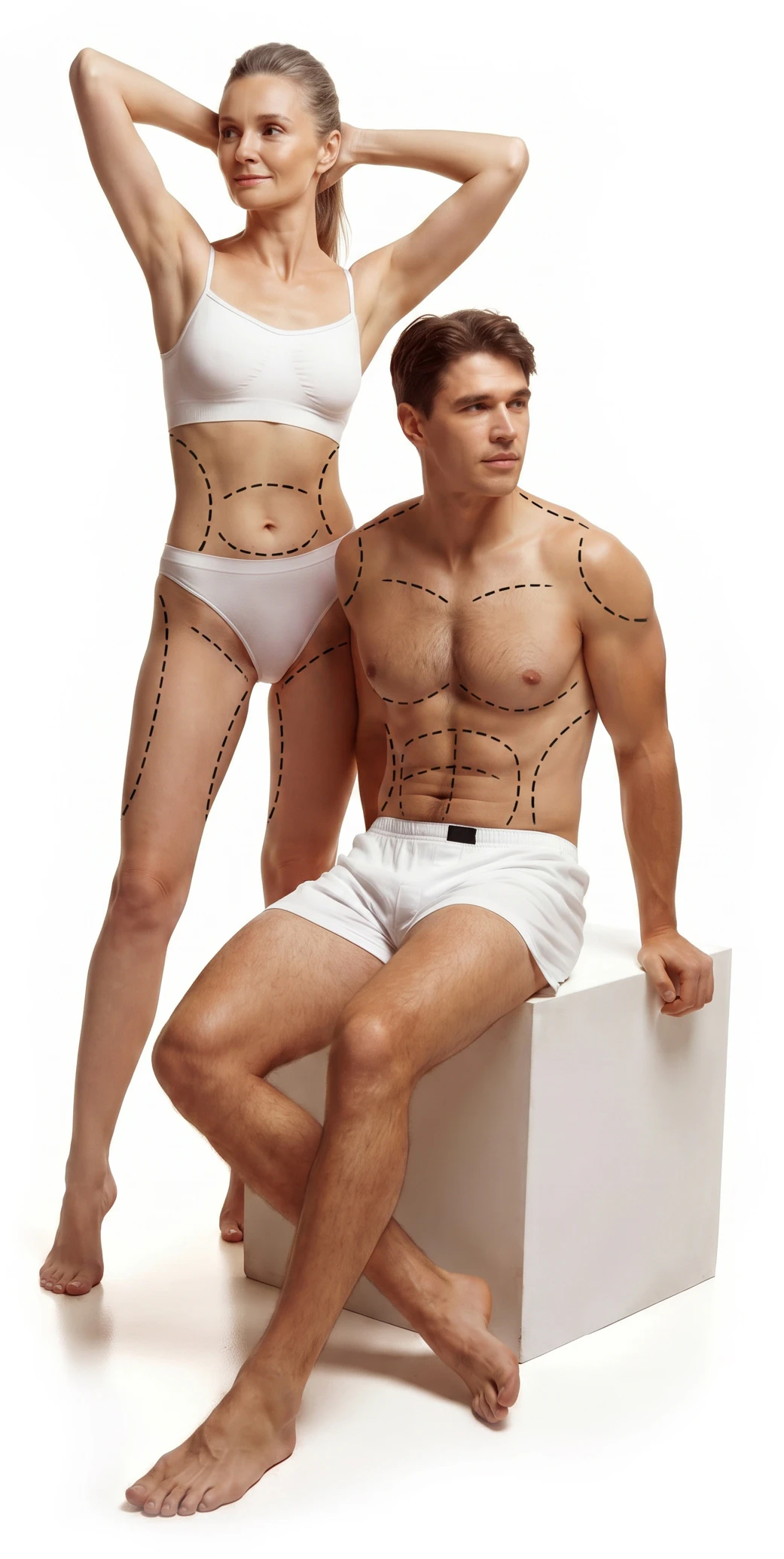 man and woman posing
