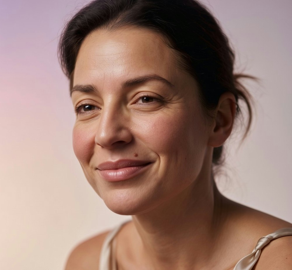 woman smiling