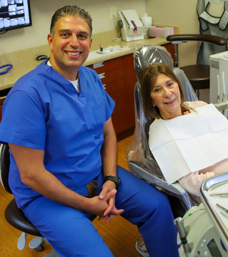 Dr. Malki with a patient