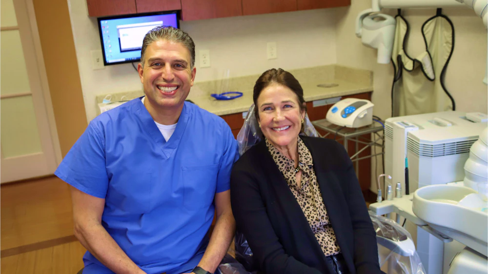 Dr. Malki with a real patient