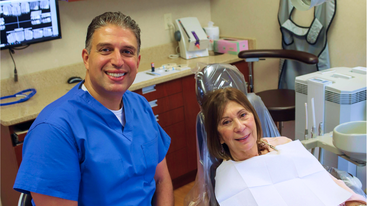 Dr. Malki with a patient