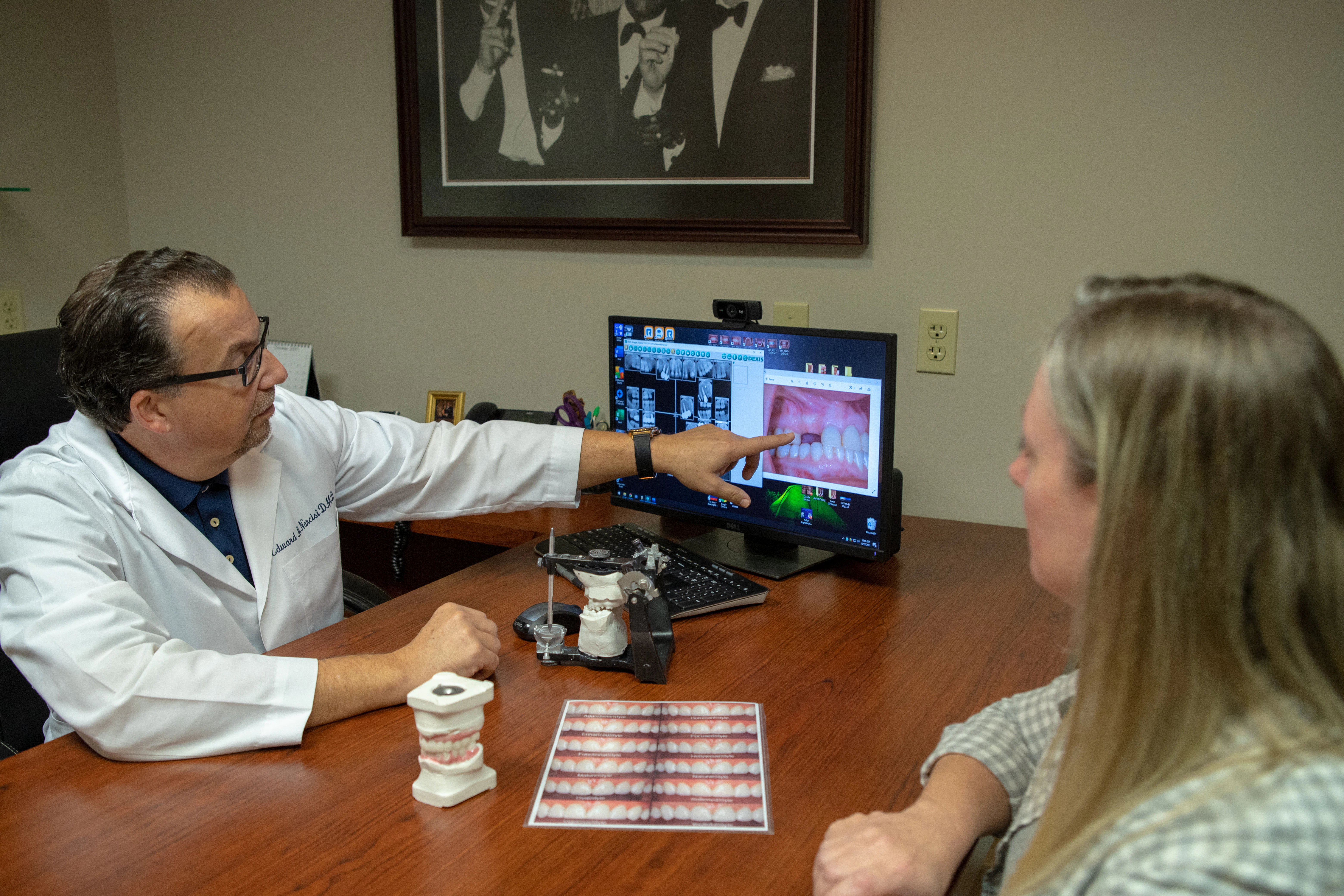 Dr. Narcisi explains a treatment plan