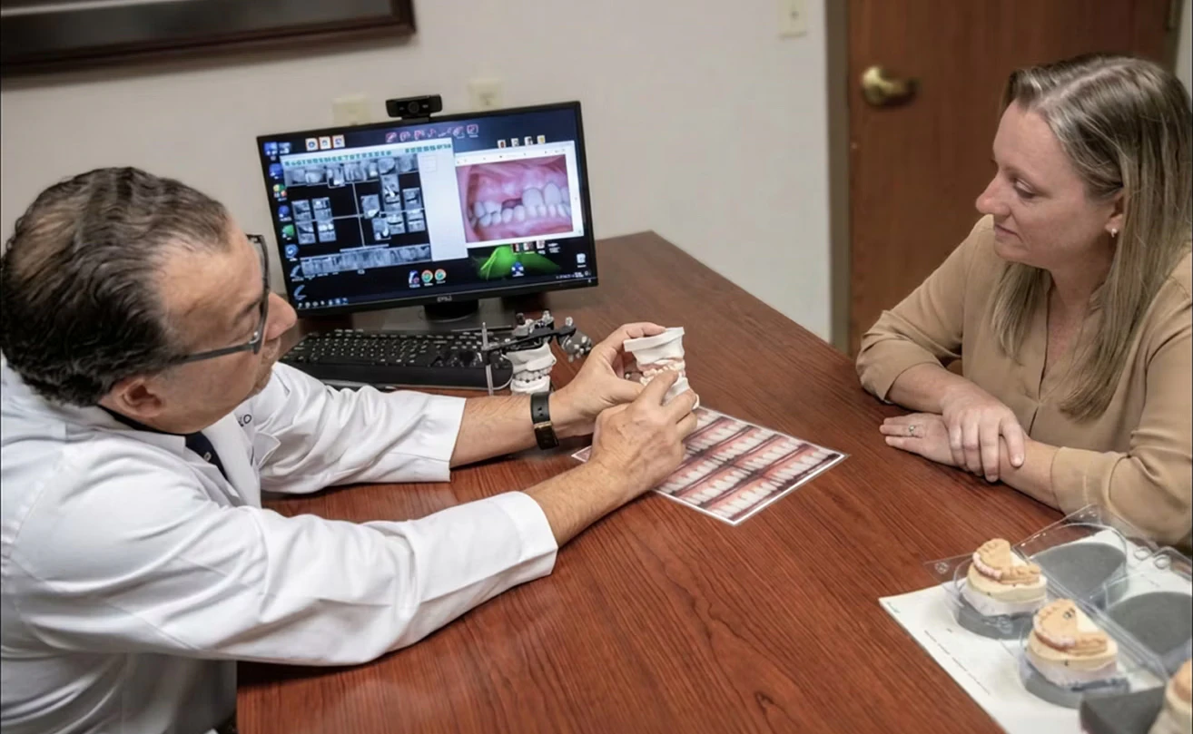 Dr. Narcisi consults a patient