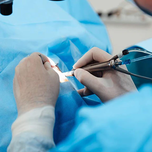ophthalmologist at work