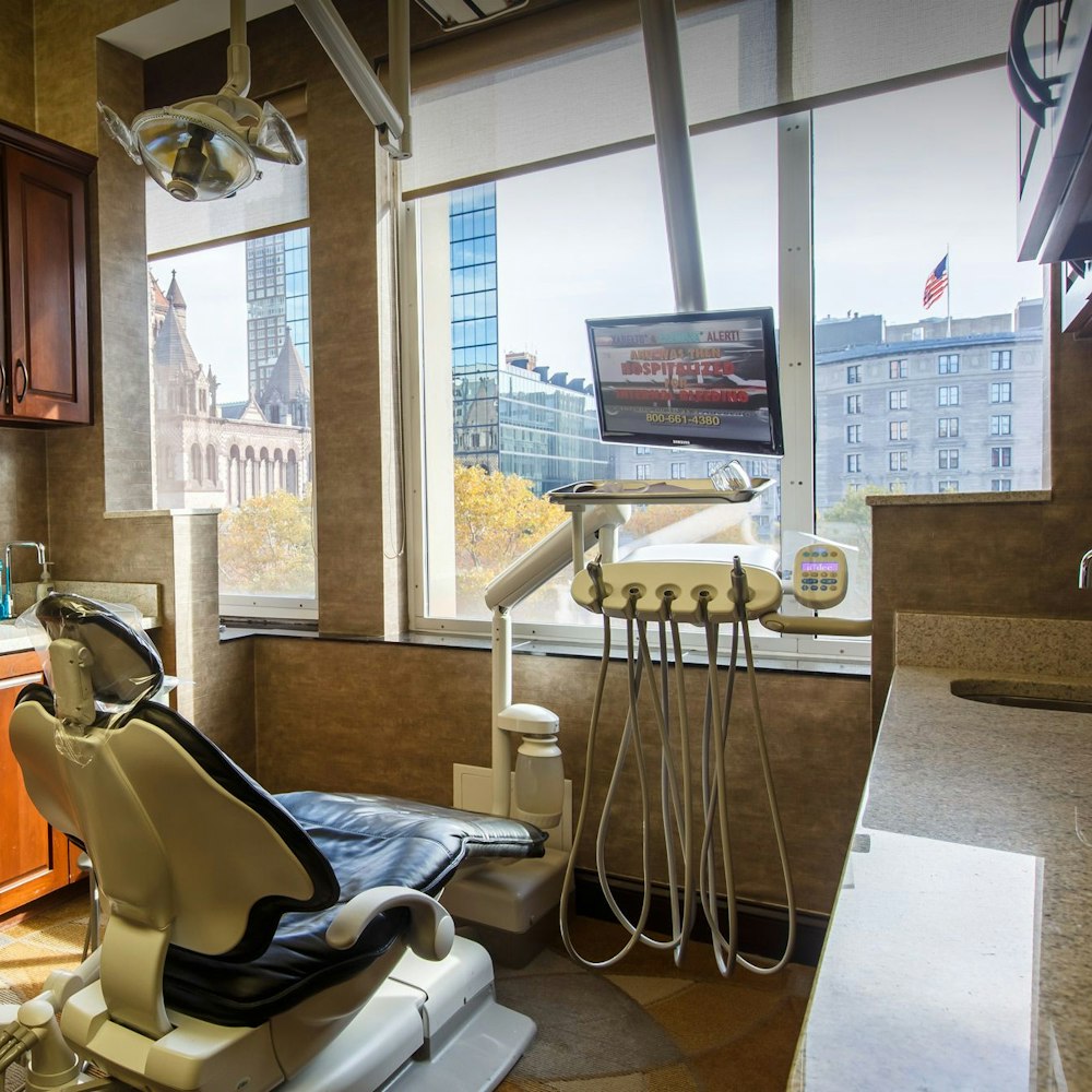 Inside a dental exam room
