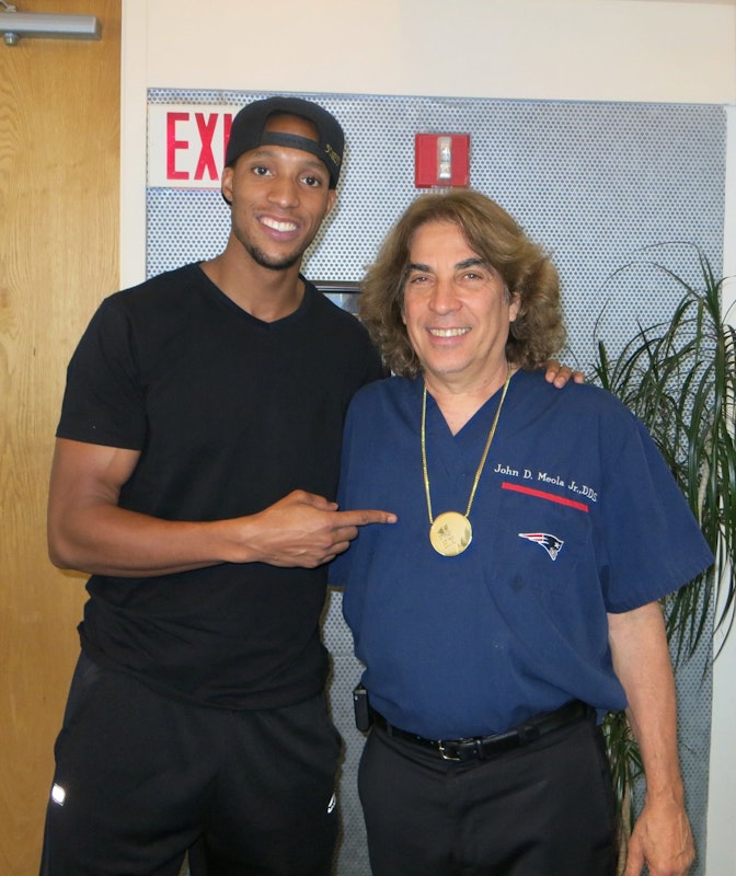 Evan Turner and Dr. Meola