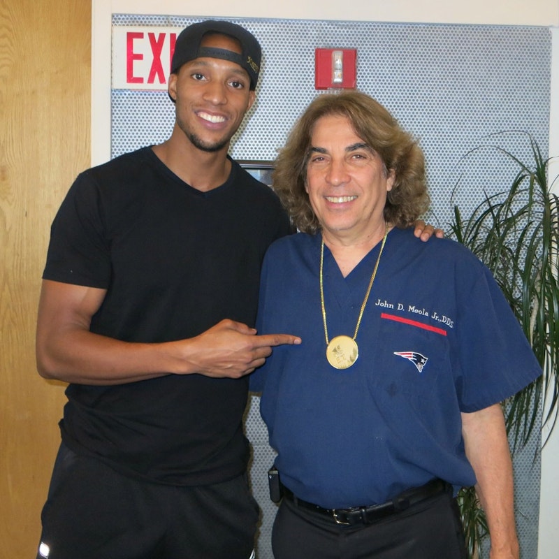 Evan Turner and Dr. Meola