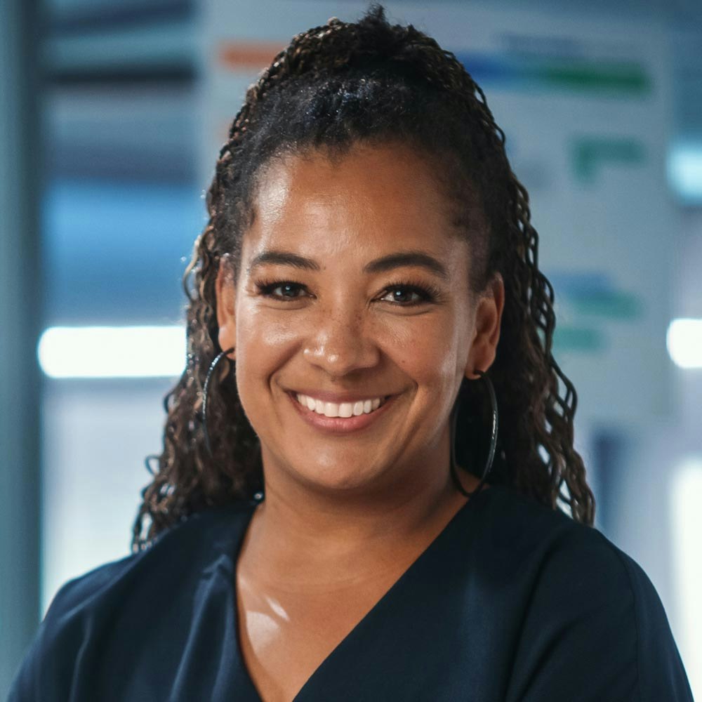 Smiling mature woman