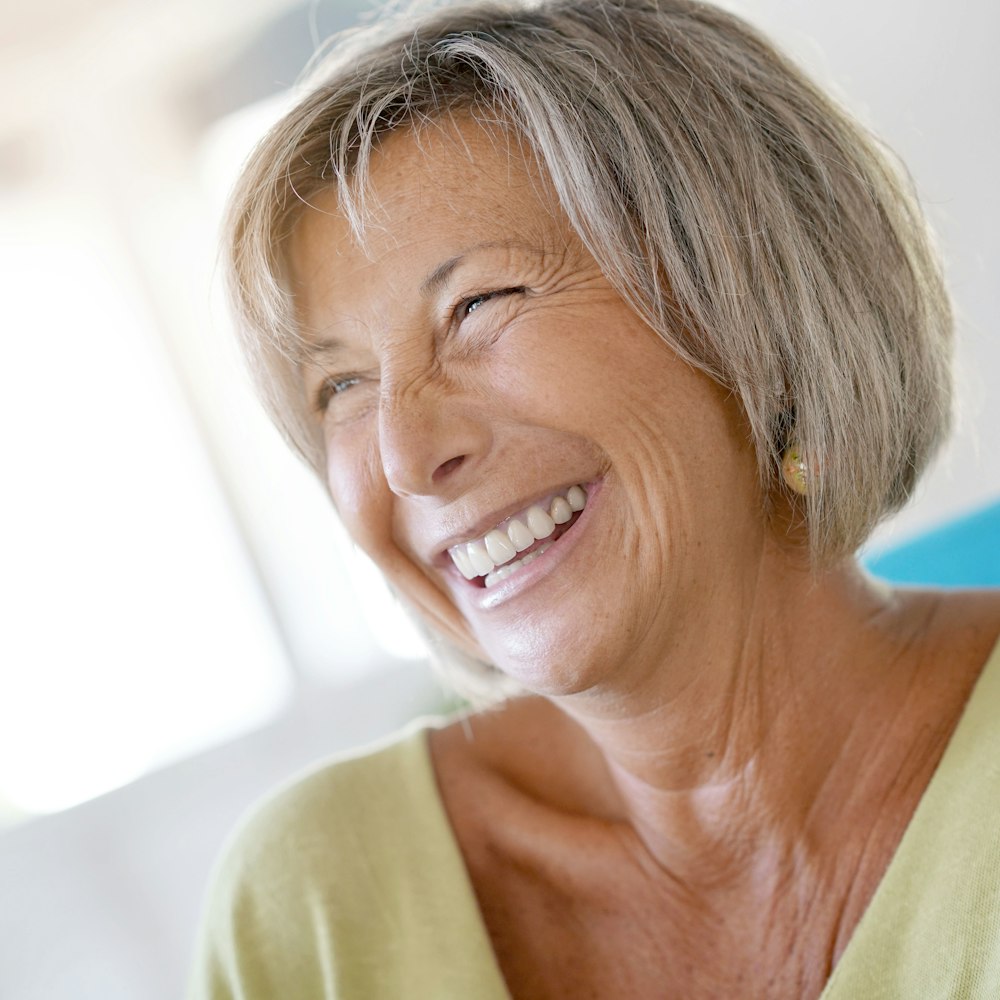 Mature woman smiling