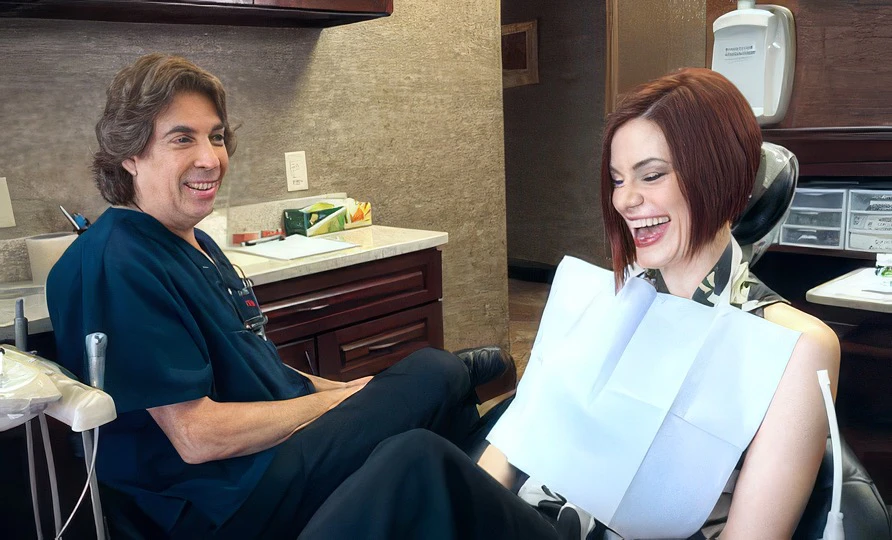 patient meeting with dr. meola