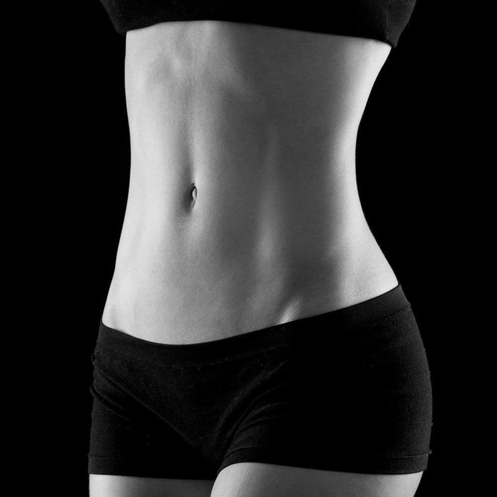 Woman's thin midsection