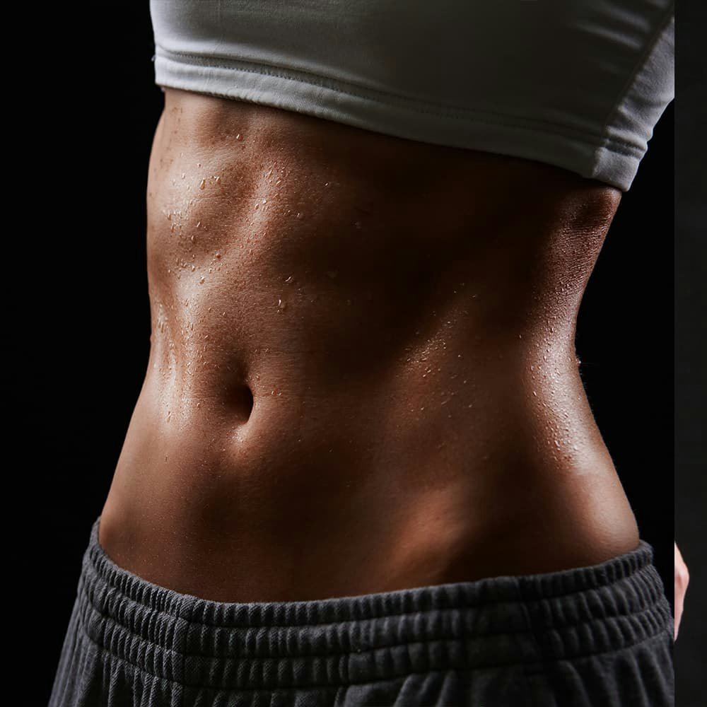 Close up of a woman's stomach