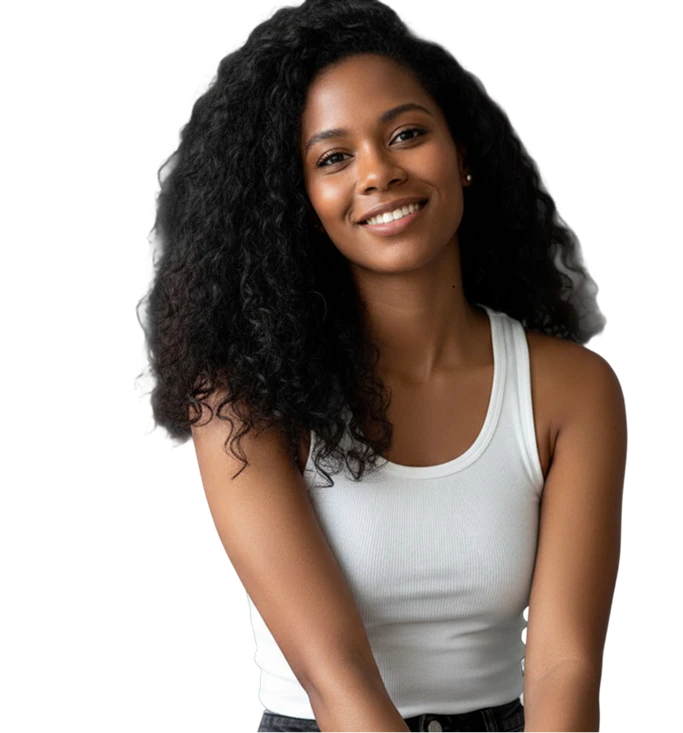 Woman smiling