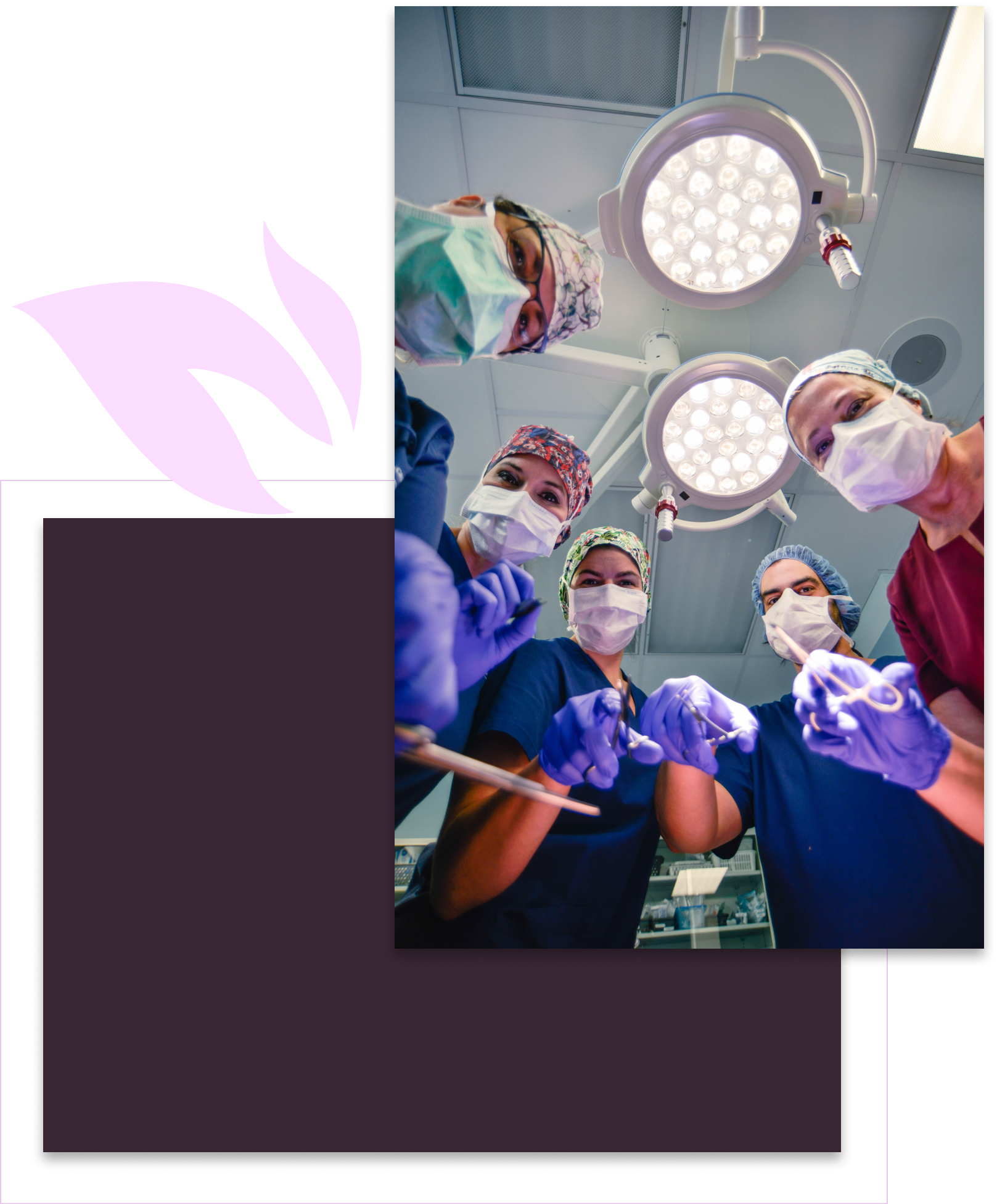 Dr. Berbari and staff in operating room