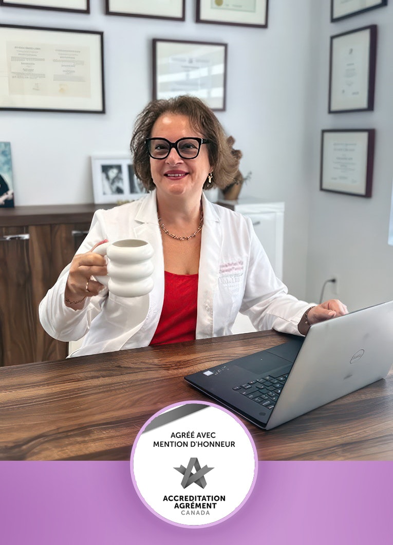 Dr. Berbari at her desk