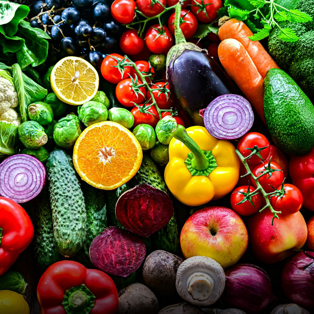 healthy fruits and vegetables