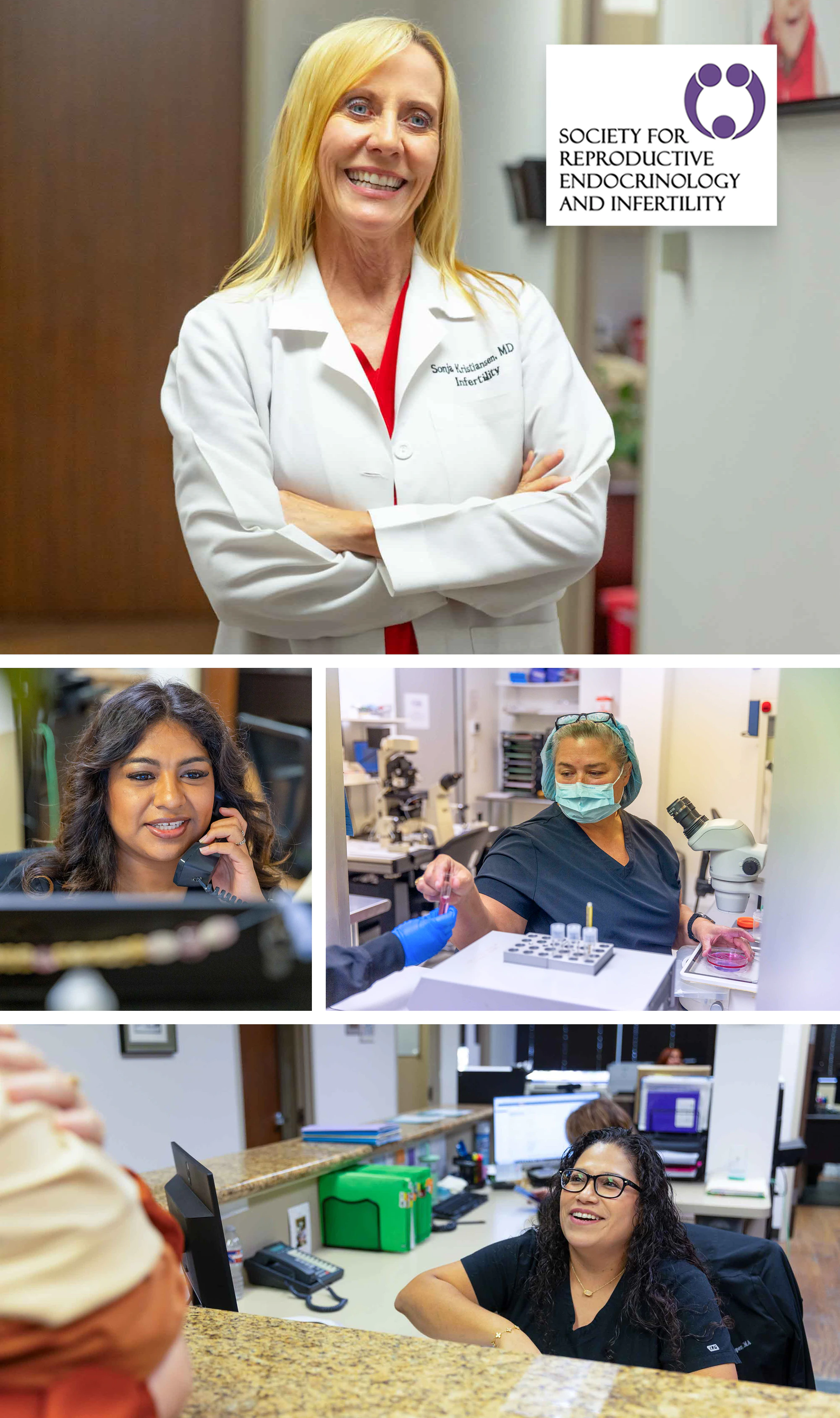 Collage of Houston Fertility Team