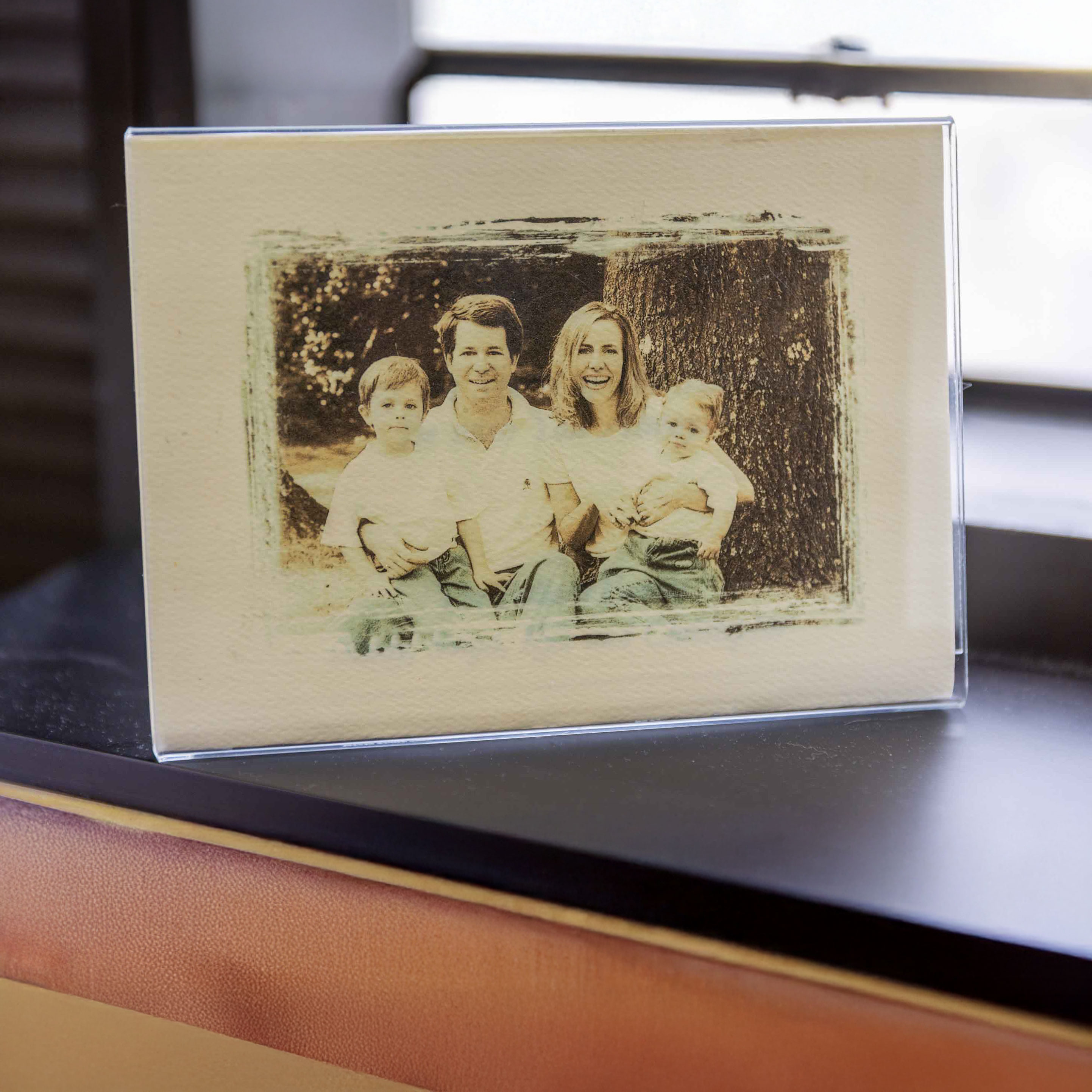 Framed photo of Dr. Kristiansen's family